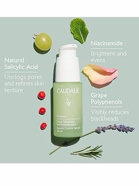 NEW • Caudalie • Women’s Vinopure Natural Salicylic Acid Pore Minimizing Serum